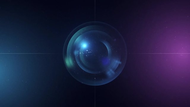 flying zooming lens with light flare