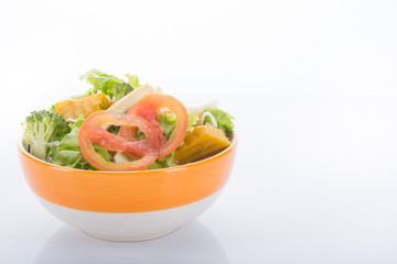 Salad and vegetables