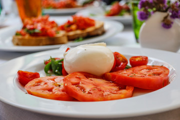 Food: caprese salad in Italy
