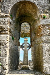 Celtic cross, Clonmacnoise, Ireland