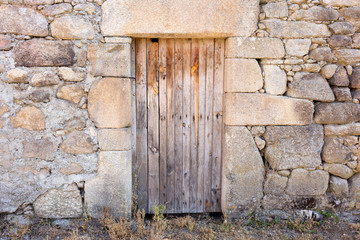 old wooden door