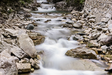 long exposure shot on the river