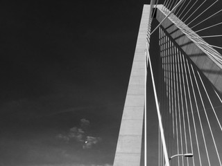 The Ravenel Bridge, otherwise known as the Cooper River Bridge in Charleston, SOuth Carolina