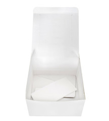 Paper food container / Paper food container on white background.