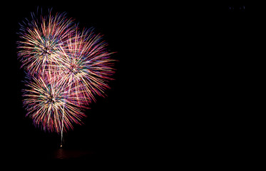 Fireworks light up the sky with dazzling display