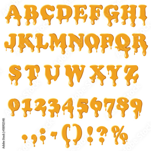 Honey Drip Coloring Letters 10
