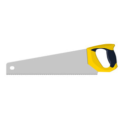 handsaw for wood, vector illustration