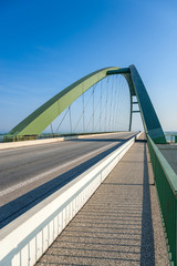 Obraz premium Die Fehmarnsundbrücke, Fehmarn