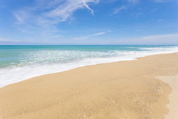 beautiful beach and tropical sea,for scenery summer background.