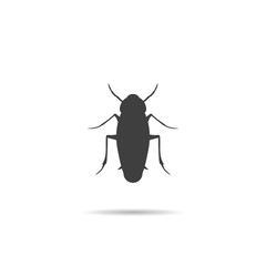 Icon, Silhouette of a Cockroach .