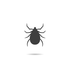 Icon, Silhouette of a Mite .