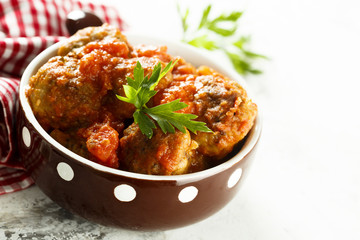 Meatballs in tomato sauce