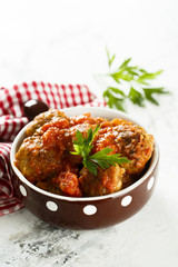 Meatballs in tomato sauce
