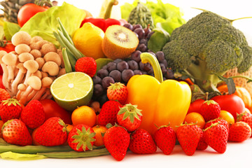 新鮮な野菜と果物