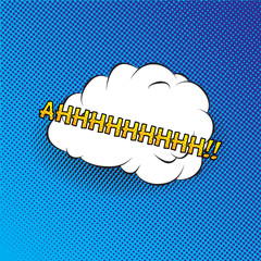 Colourful comic book style explosion vector effect