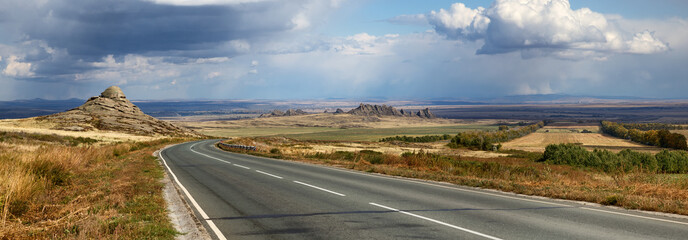 The road from Semey to Ust-Kamenogorsk, East Kazakhstan - 118915384