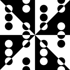 Seamless Circle and Triangle Pattern