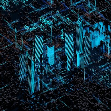 Abstract future city