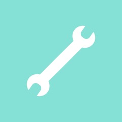 Wrench vector icon.