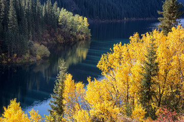 Kolsay Lake in Tien-Shan mountain, Kazakhstan