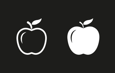 Apple vector icon.