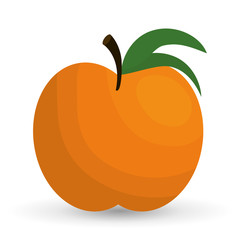 mandarin fruit healthy organic food icon. Colorful and flat design. Vector illustration