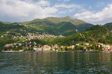 Fototapeta premium Cityscape of Varenna, Italy