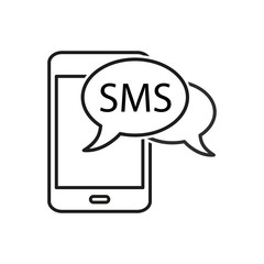 SMS - vector icon.