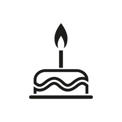 Cake - vector icon.
