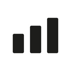 Growth chart - vector icon.