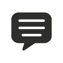 Communication bubble - vector icon.