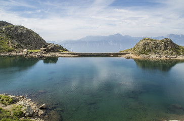 Massif de Belledonne - Lacs du Crozet et du Domènon.
