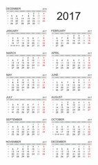 Calendar 2017 Calendar English