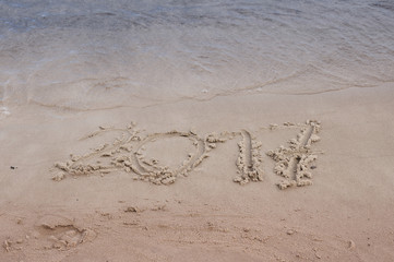 Inscriptions in the sand in 2017