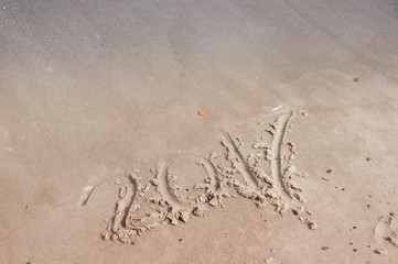 Inscriptions in the sand in 2017