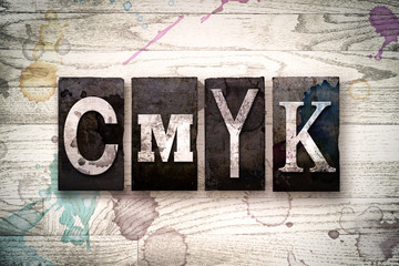 CMYK Concept Metal Letterpress Type
