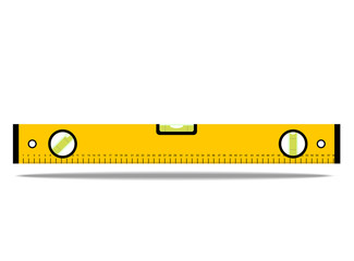 Construction bubble level yellow