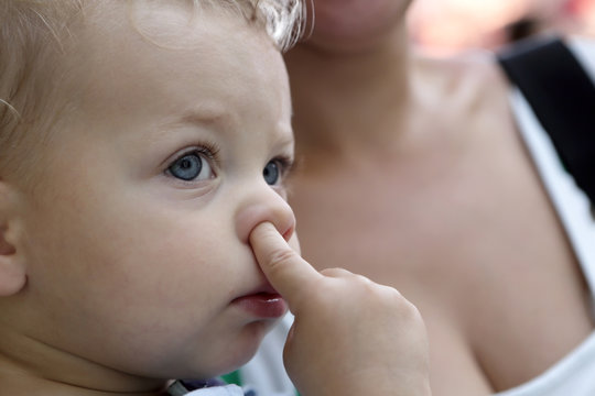 Child Picking His Nose