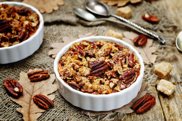 Sweet Potato Casserole with Pecan oat crumbs