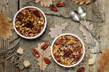 Sweet Potato Casserole with Pecan oat crumbs