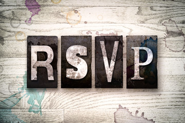 RSVP Concept Metal Letterpress Type