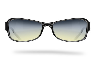 Sports elegant sunglasses isolated on white background