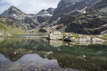 Massif de Belledonne - Lacs du Crozet et du Domènon.