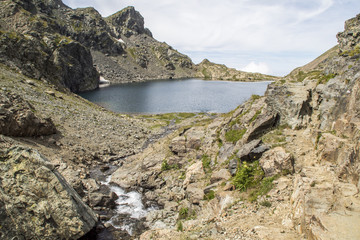 Massif de Belledonne - Lacs du Crozet et du Domènon.