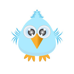 Fototapeta premium Happy Blue Bird cartoon