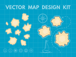 Vector Treasure Map Generator