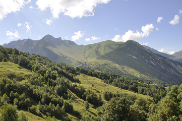 Naklejka premium Paysage savoyard en été