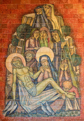 Lamentation of Christ - religious painting in Fatima