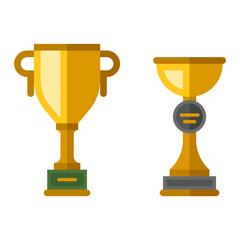 Champion cup vector icon