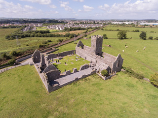 clare abbey ruins, county clare, ireland - obrazy, fototapety, plakaty